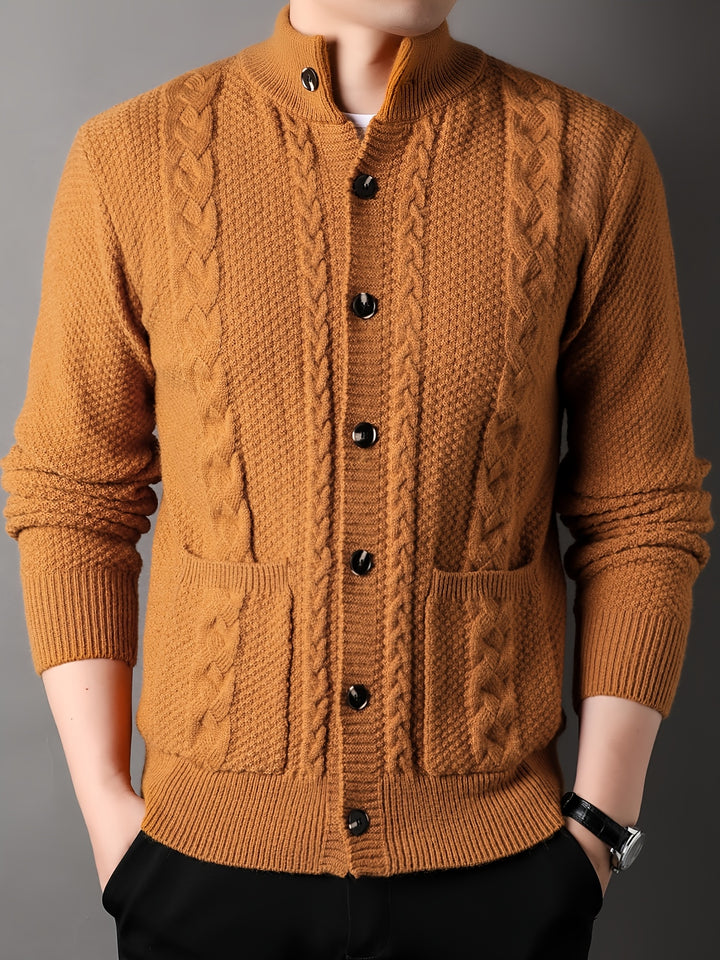 Percival | Textured Button-Front Cardigan