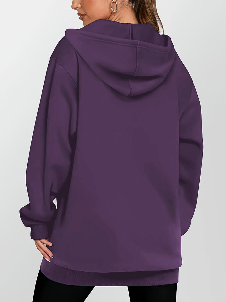 Sloane | Longline Hooded Zip Jacket