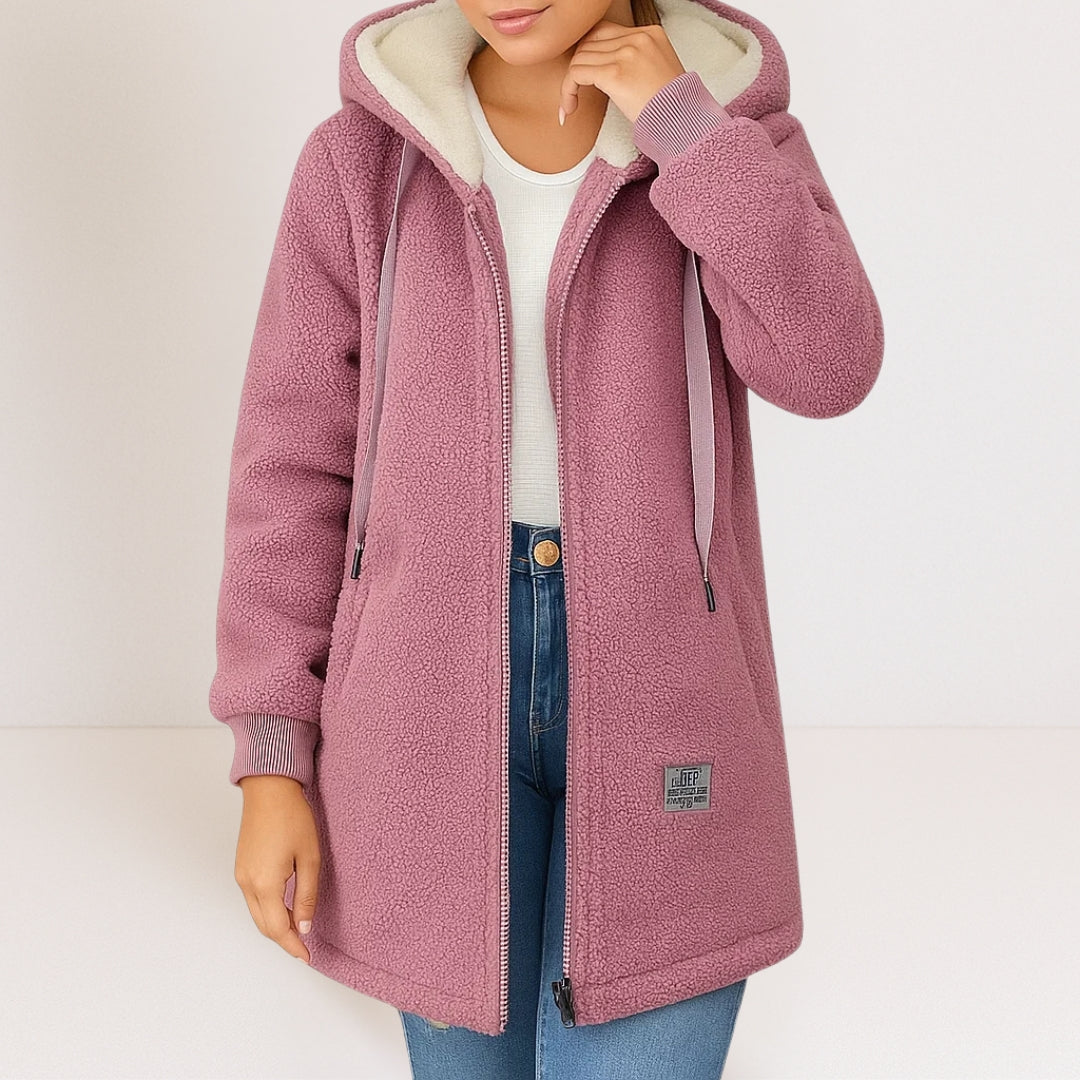 Georgia | Cosy Hooded Longline Jacket