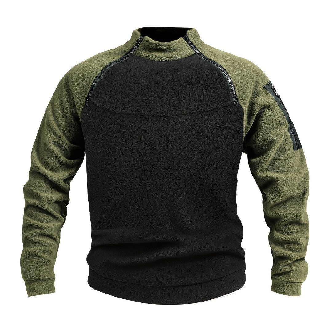 Grady | Zip-Detail Military Pullover