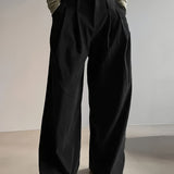 Patricia | Wide-Leg Pleated Trousers