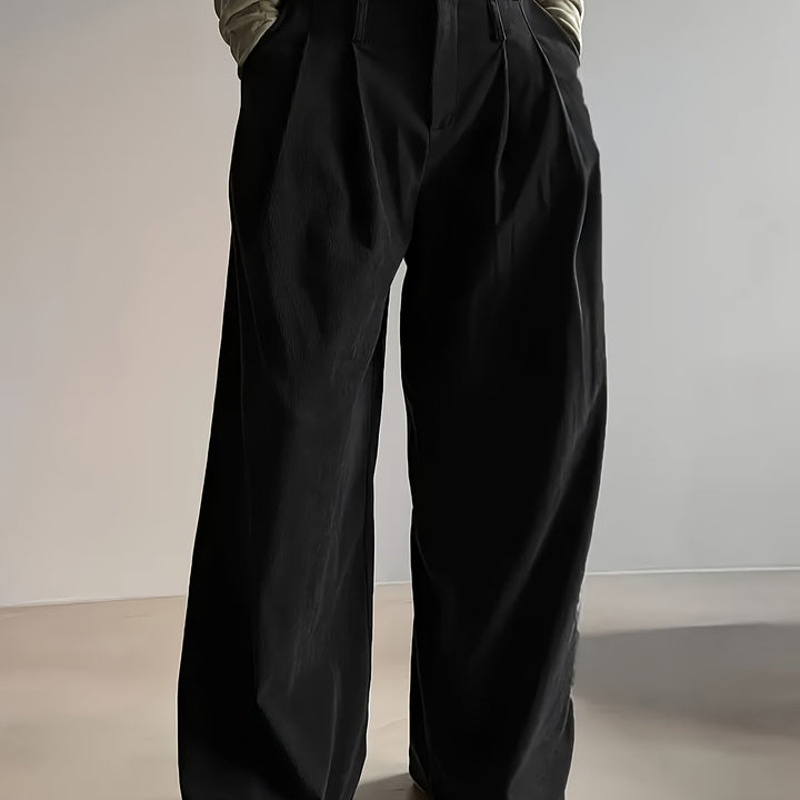 Patricia | Wide-Leg Pleated Trousers