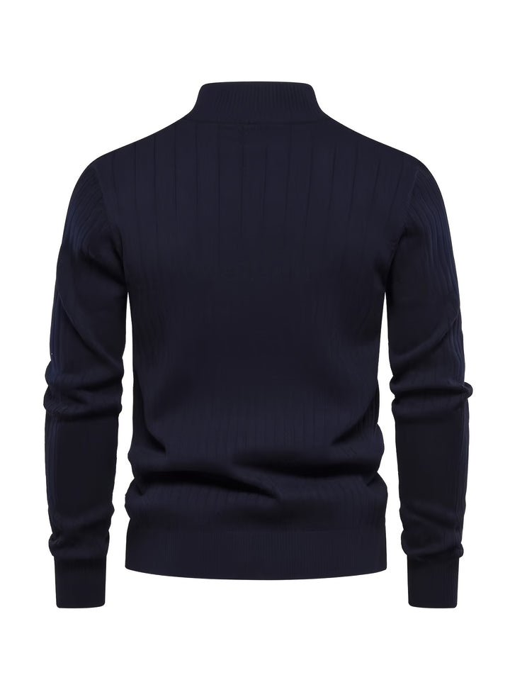 Camden | Ribbed Quarter-Zip Sweater