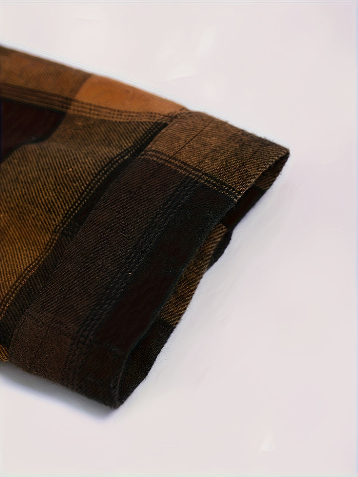 Calvin | Contrast Patchwork Shirt