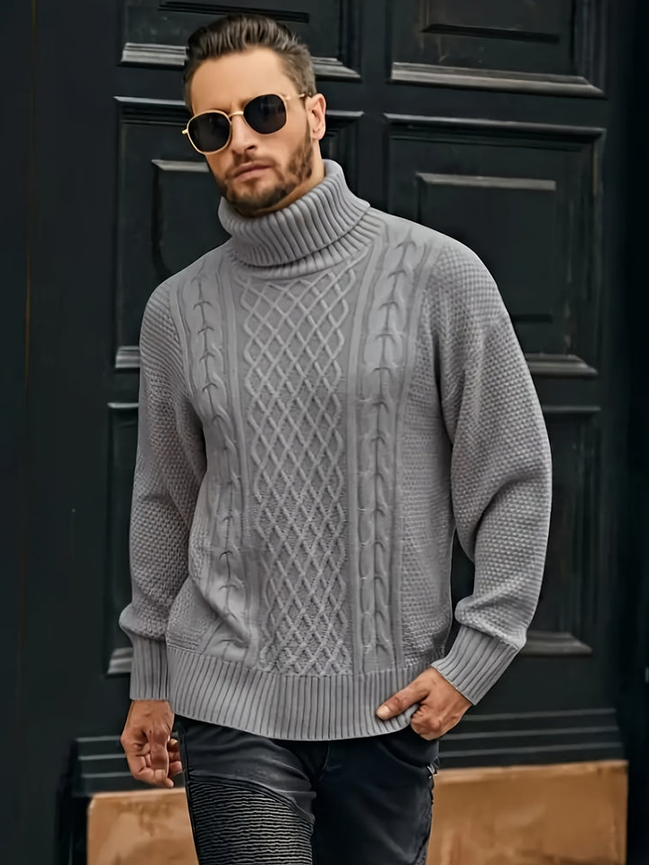 Grayson | Cable-Knit Turtleneck Sweater