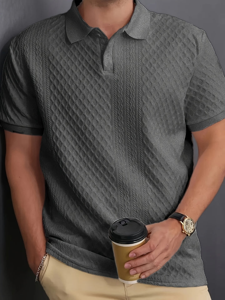 Harrington | Textured Business Polo Shirt