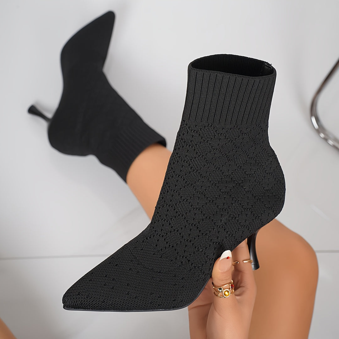 Odile | Pointed-Toe Heeled Ankle Boots