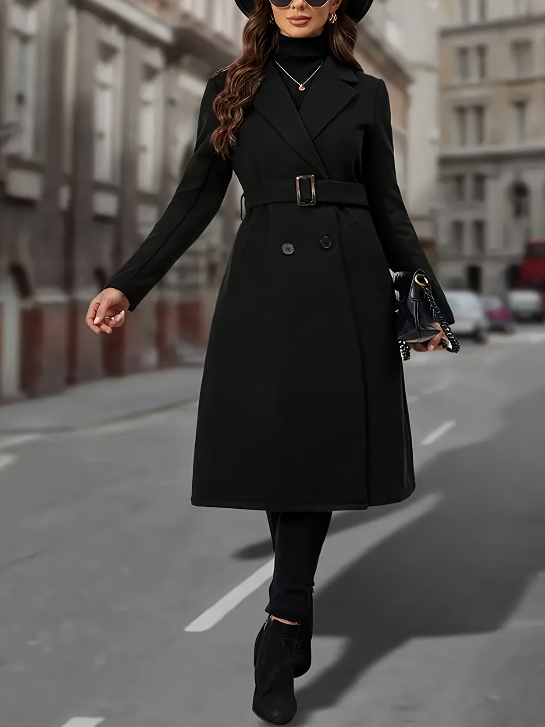 Cassandra | Double-Breasted Long Coat