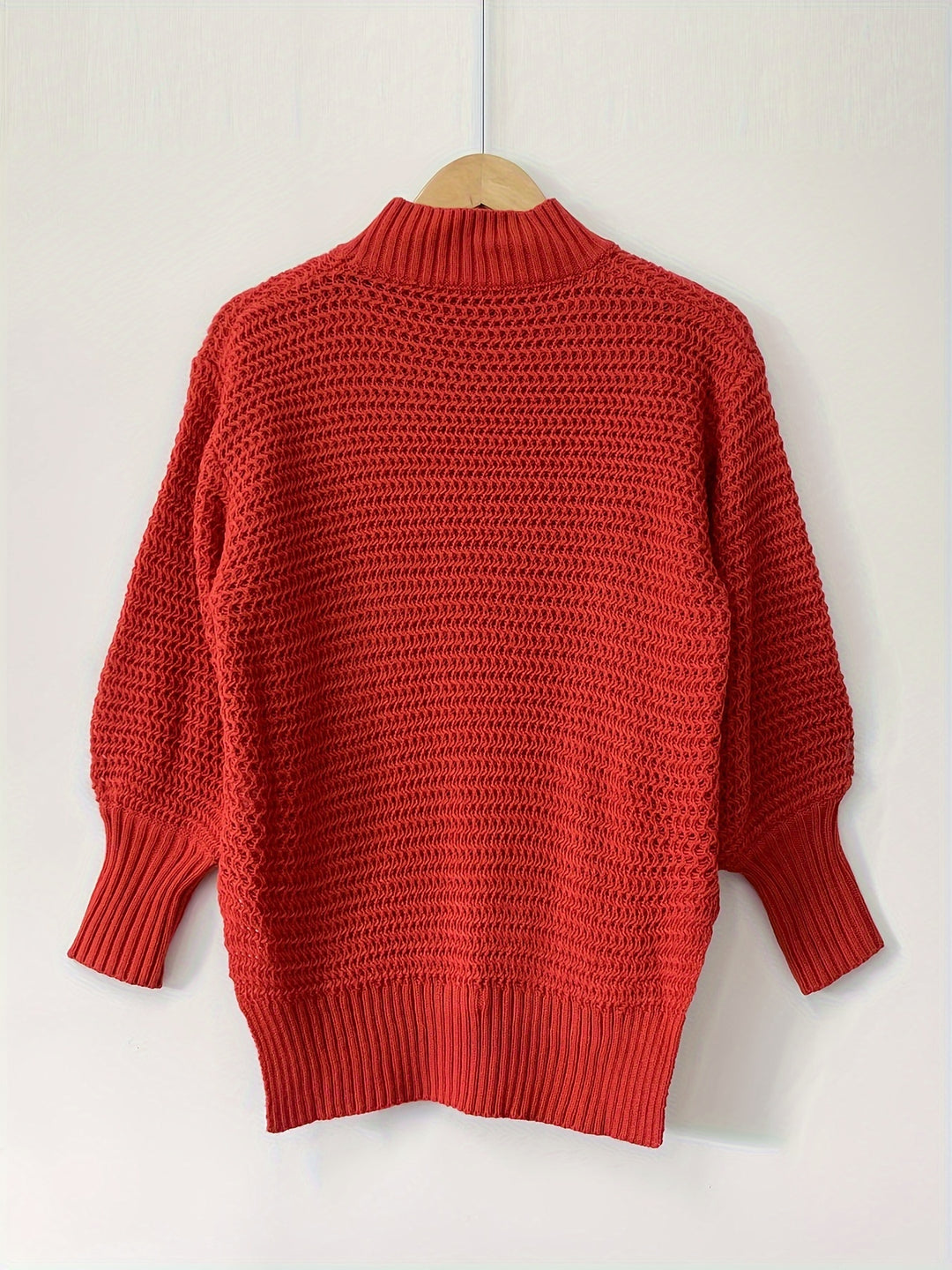 Faye | Textured High-Neck Sweater