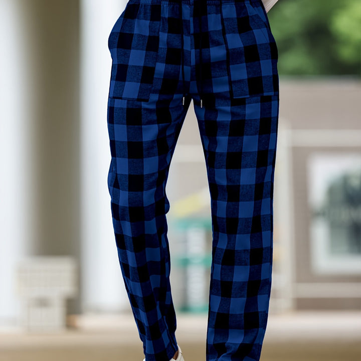 Nathaniel | Relaxed Checked Lounge Trousers