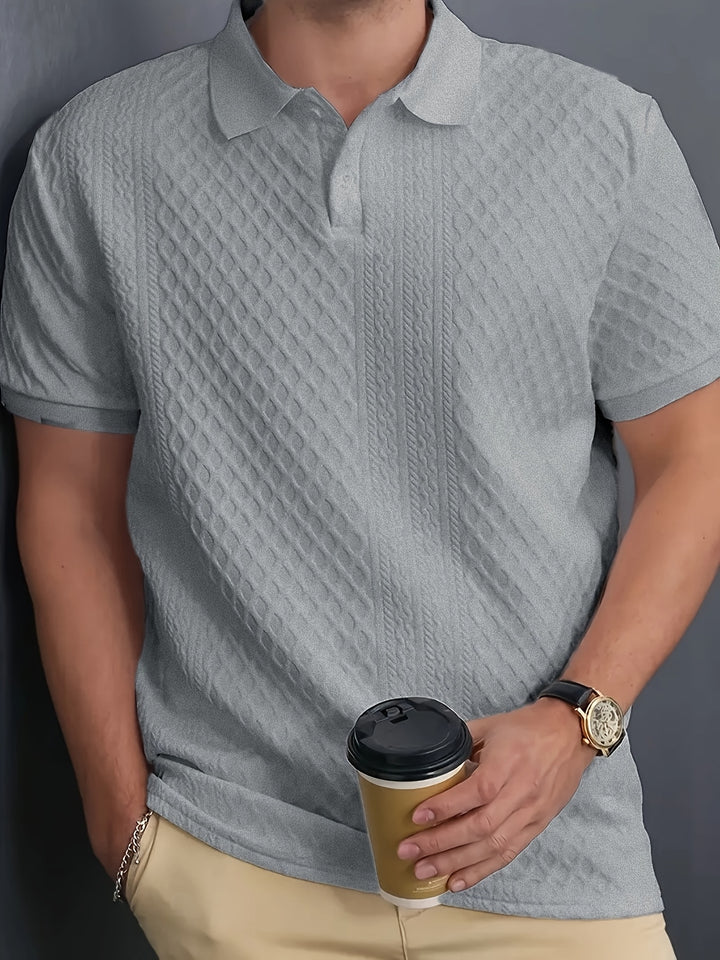 Harrington | Textured Business Polo Shirt