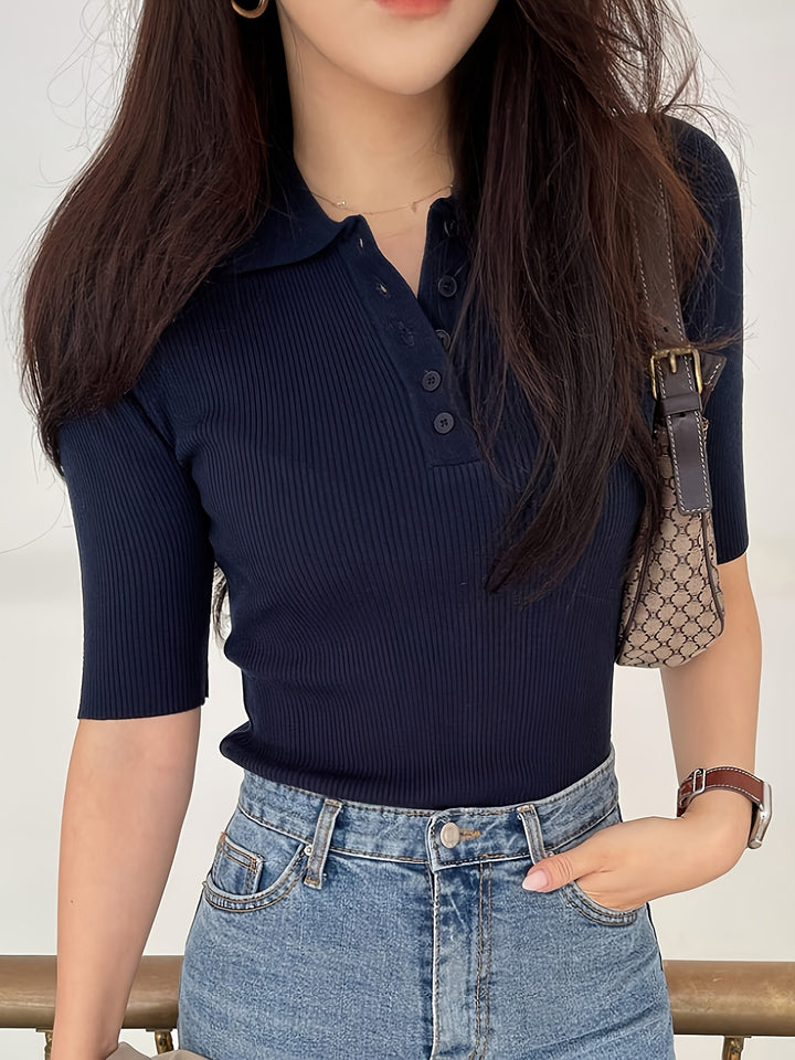 Loretta | Refined Collared Top
