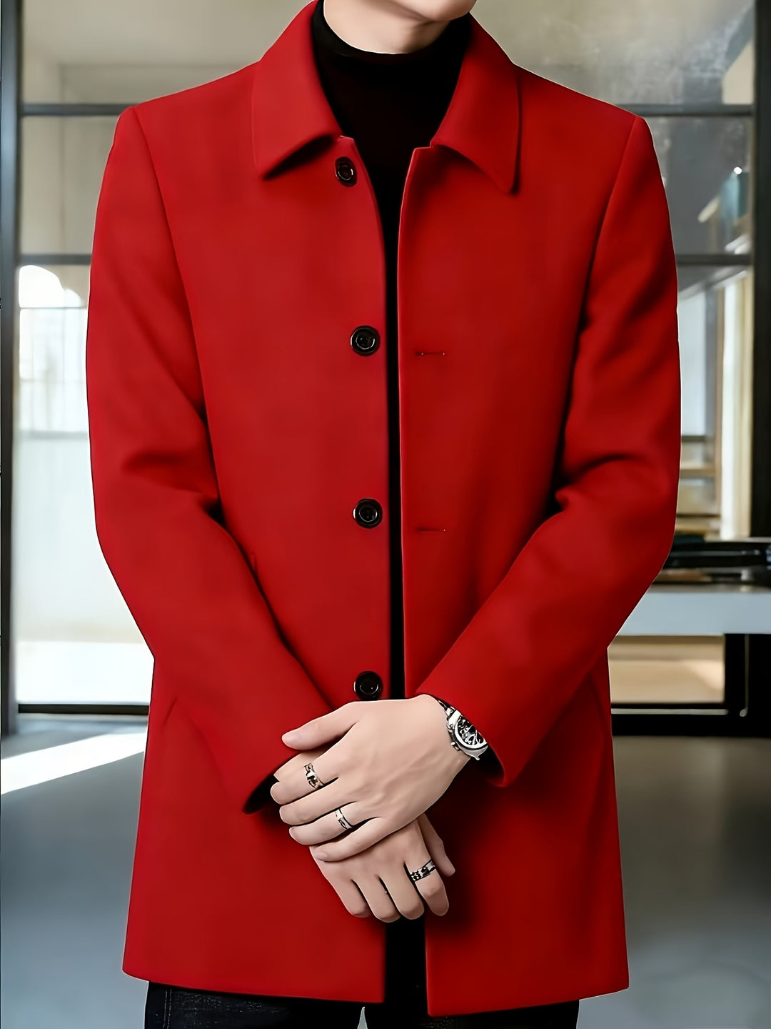 Cedric | Tailored Single-Breasted Overcoat