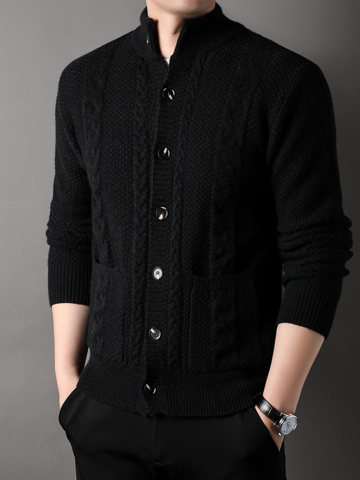 Percival | Textured Button-Front Cardigan