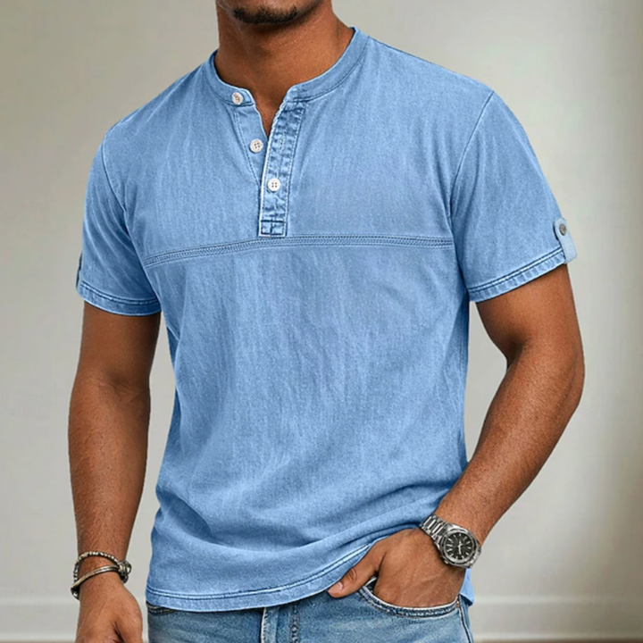 Vaughn | Stand Collar Short Sleeve