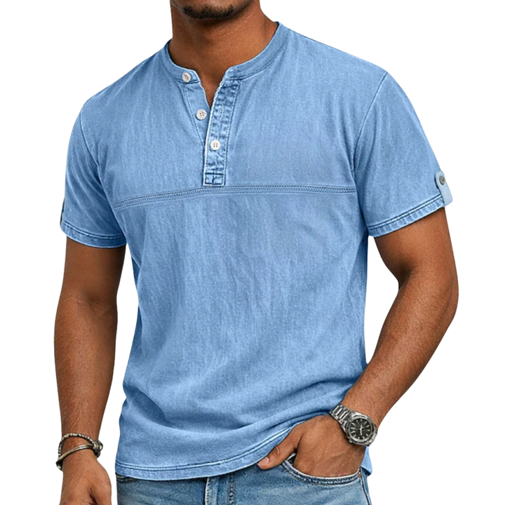 Vaughn | Stand Collar Short Sleeve