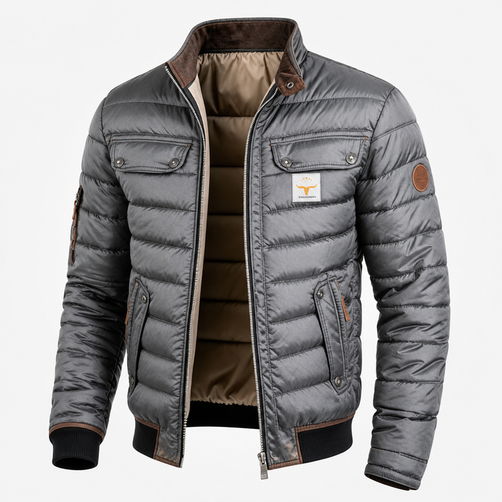 Sheldon | Quilted Stand-Collar Jacket