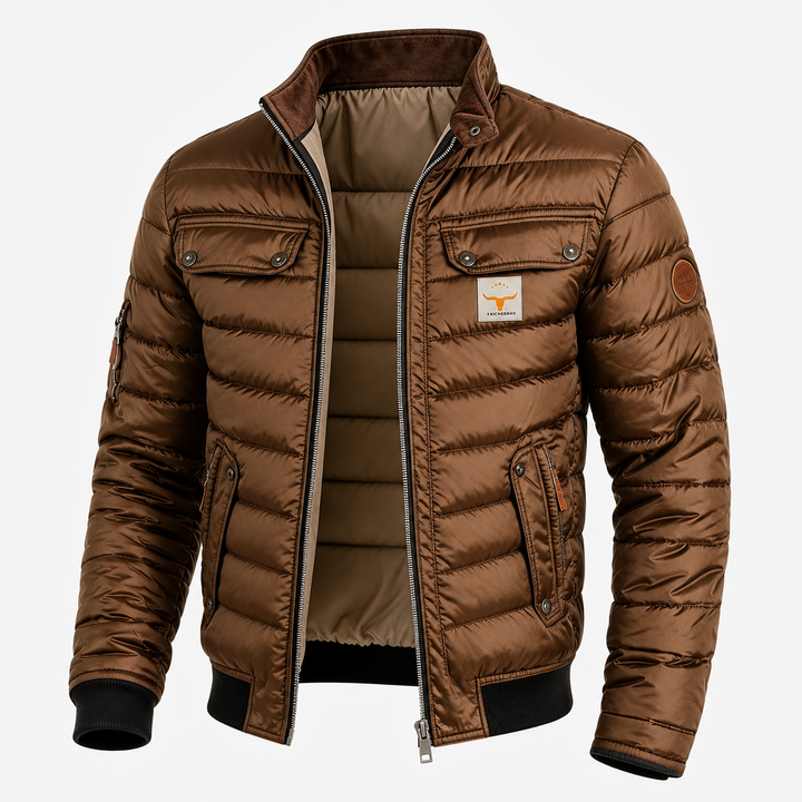 Sheldon | Quilted Stand-Collar Jacket