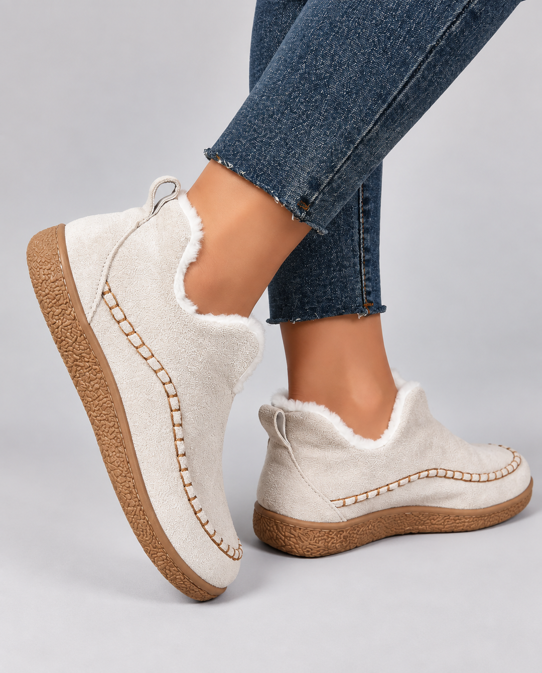 Flora | Cosy Fur-Lined Ankle Boots