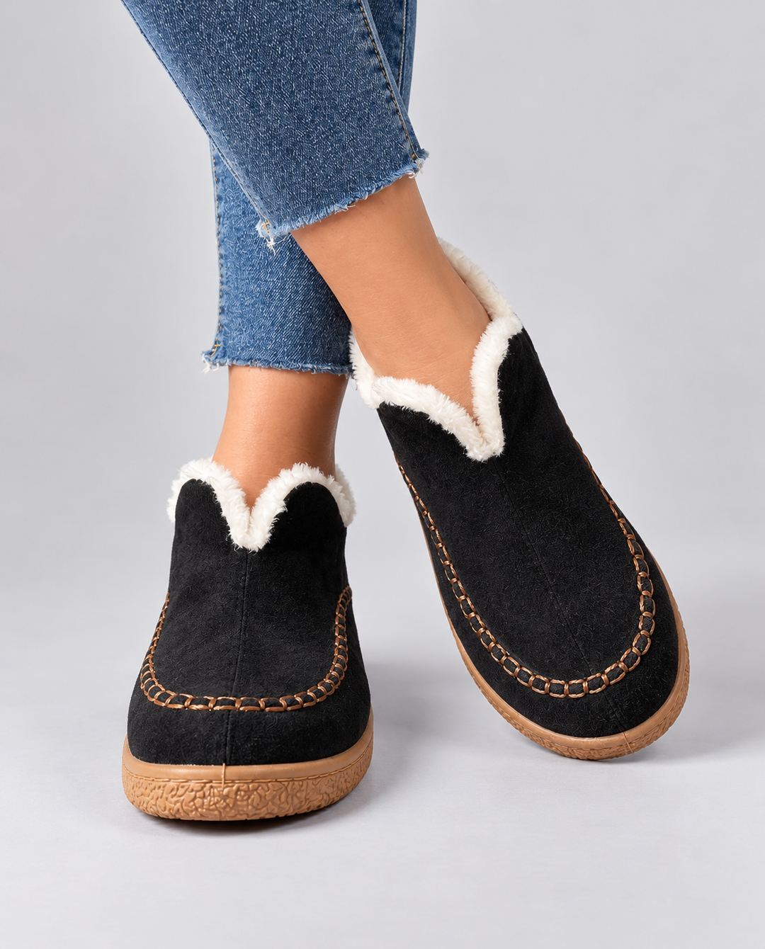 Flora | Cosy Fur-Lined Ankle Boots