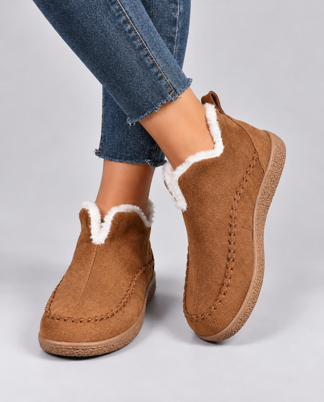 Flora | Cosy Fur-Lined Ankle Boots