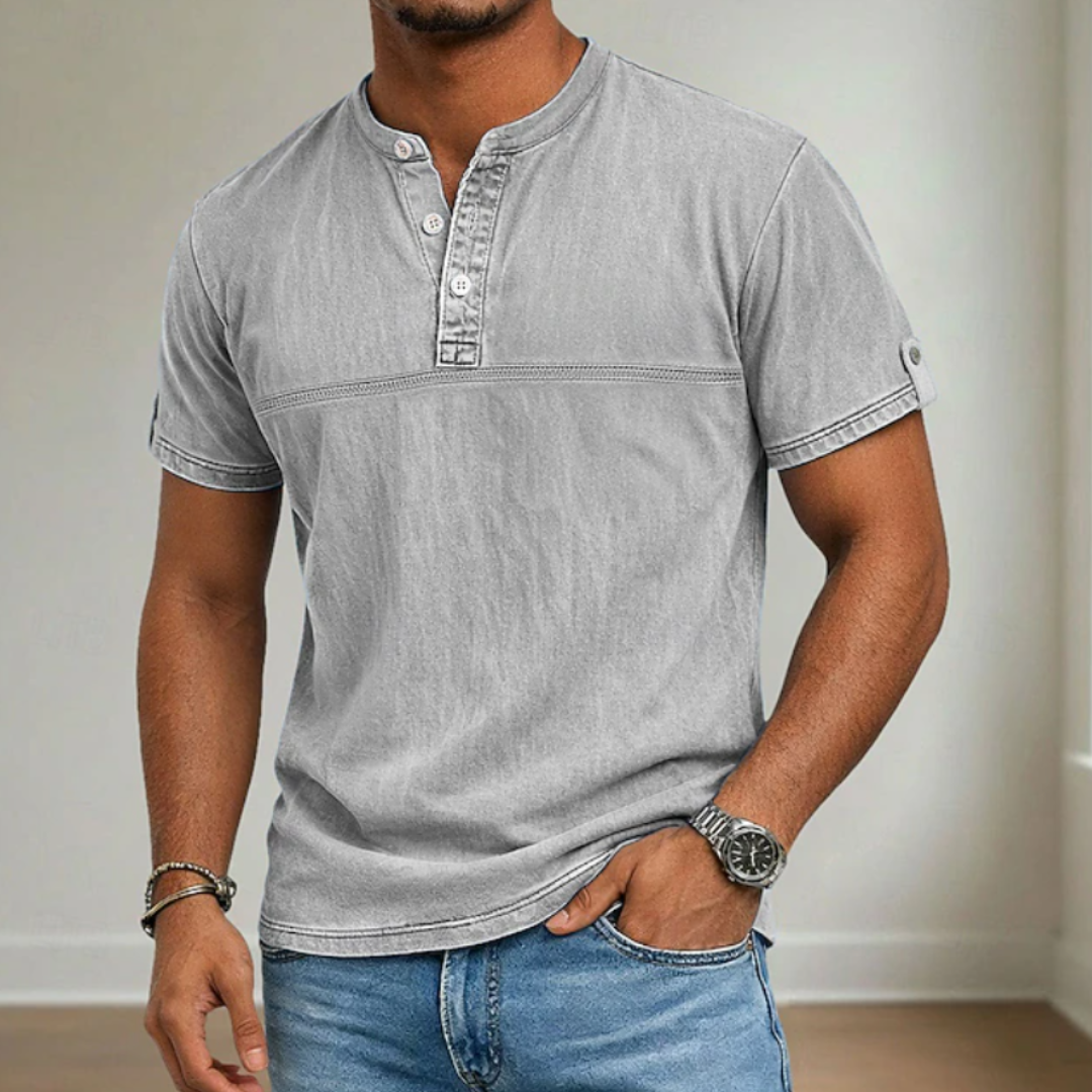 Vaughn | Stand Collar Short Sleeve
