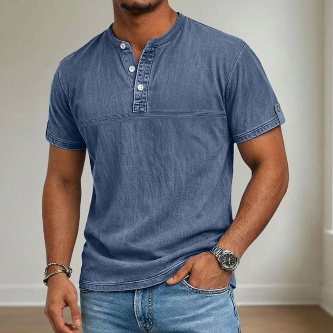 Vaughn | Stand Collar Short Sleeve