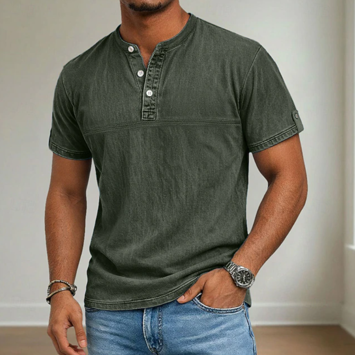 Vaughn | Stand Collar Short Sleeve