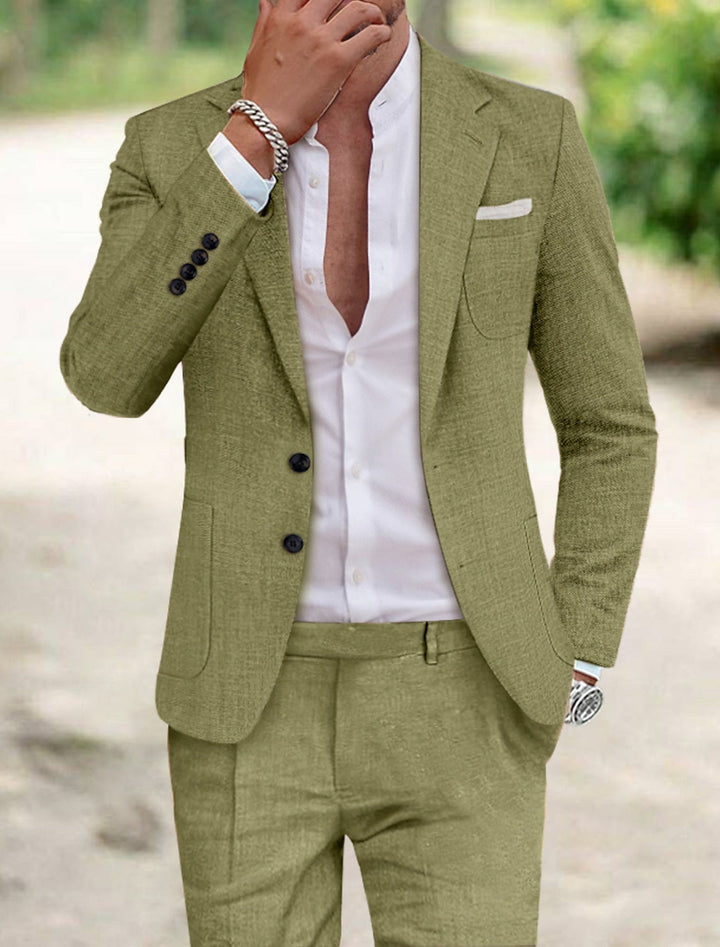 Jamie | Tailored Single Breasted Two-buttons 2 Pieces  Suit