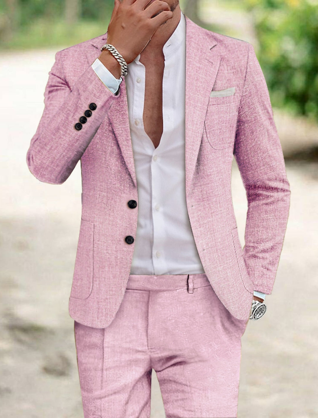 Jamie | Tailored Single Breasted Two-buttons 2 Pieces  Suit