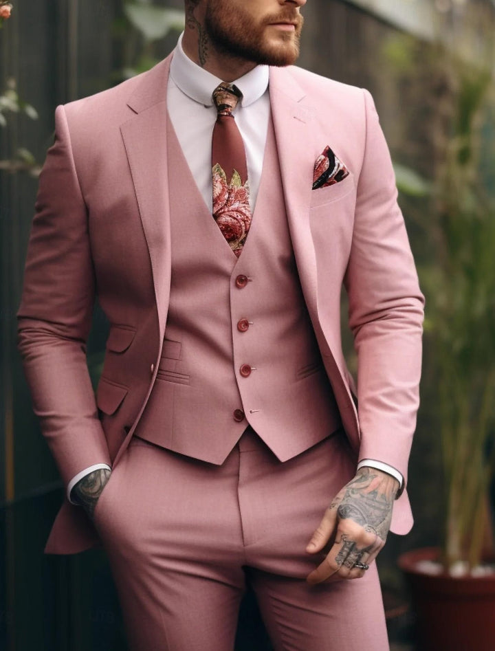 Tommy | Casual Single Breasted One-Button 3 Pieces Suit