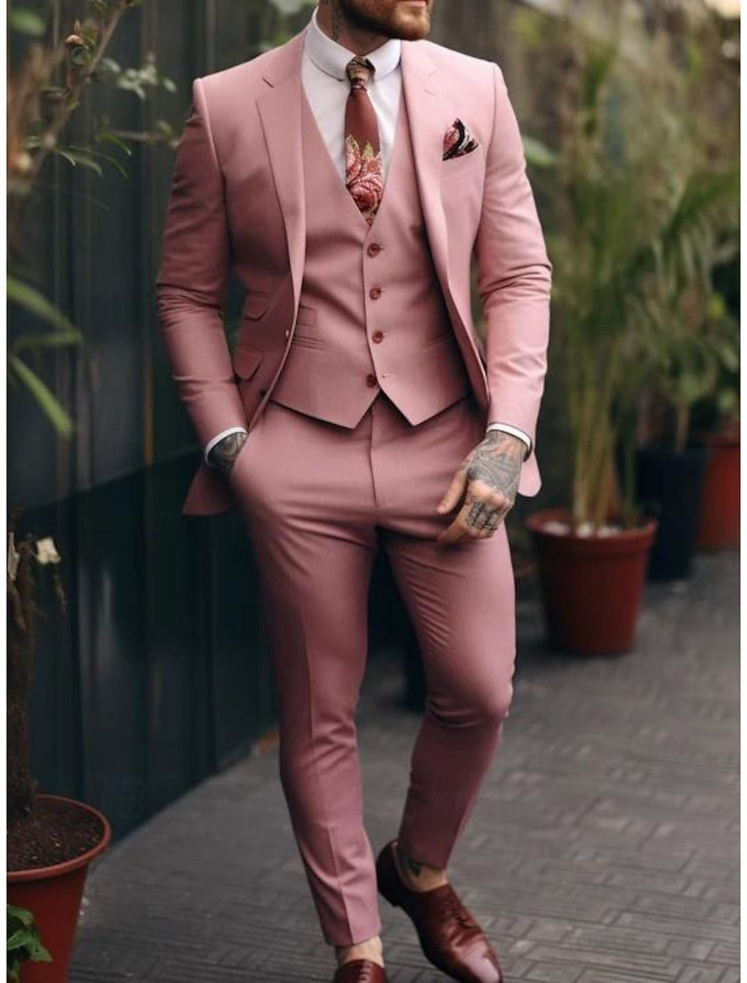 Tommy | Casual Single Breasted One-Button 3 Pieces Suit
