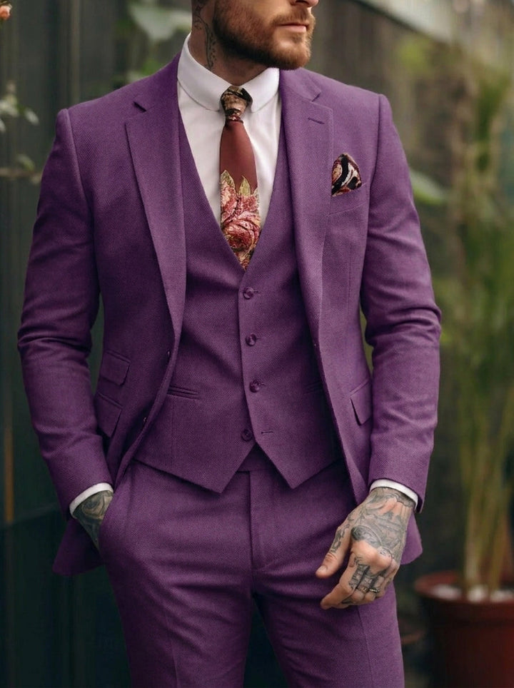 Tommy | Casual Single Breasted One-Button 3 Pieces Suit