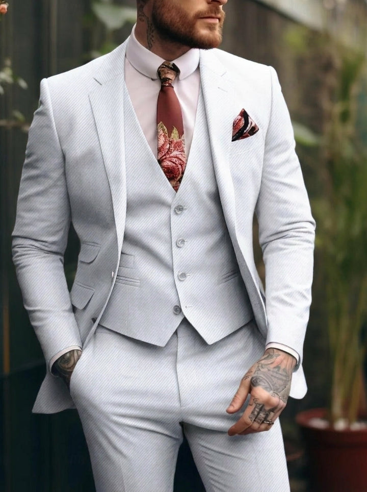 Tommy | Casual Single Breasted One-Button 3 Pieces Suit