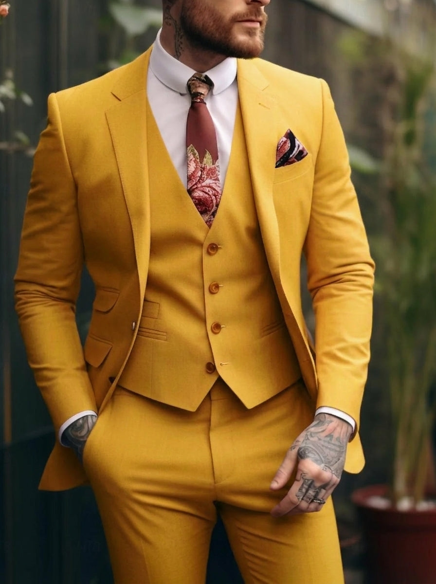 Tommy | Casual Single Breasted One-Button 3 Pieces Suit