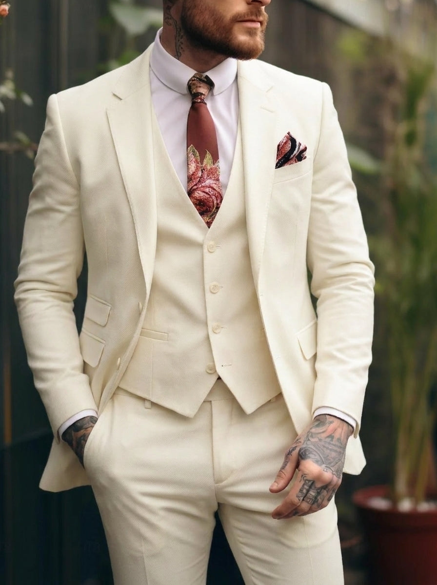 Tommy | Casual Single Breasted One-Button 3 Pieces Suit