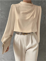 Helene | Elegant Draped Blouse
