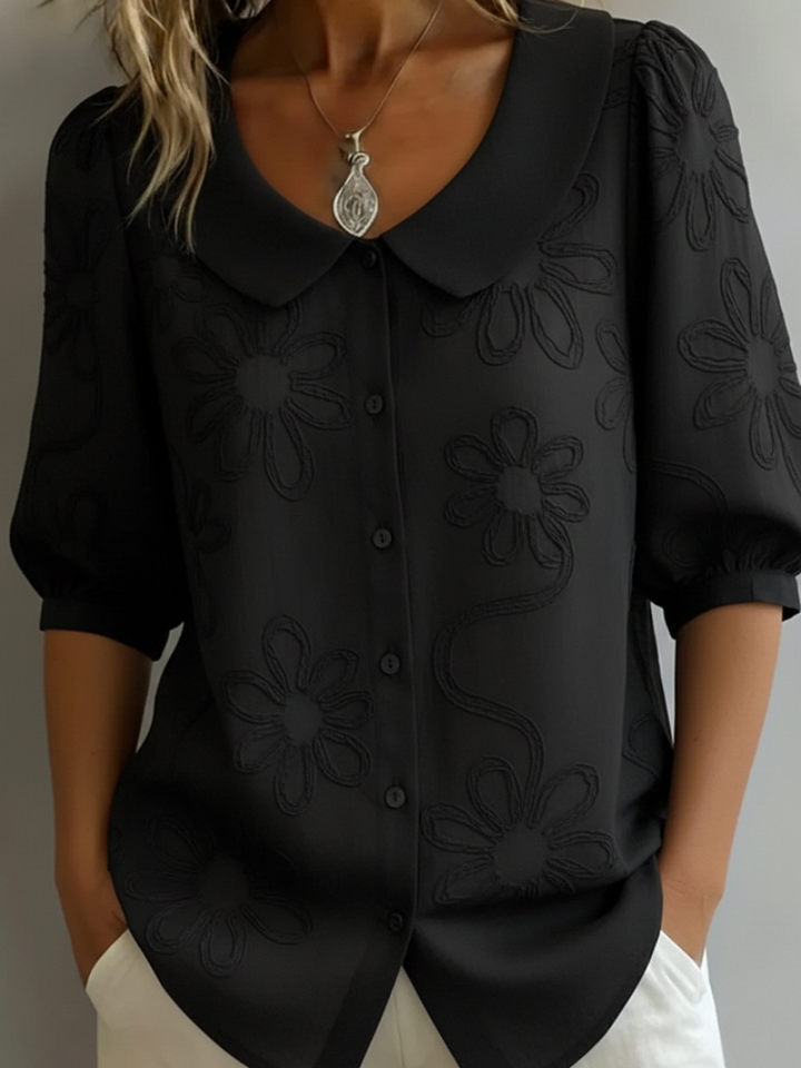 Verity | Stylish Embroidered Floral Blouse
