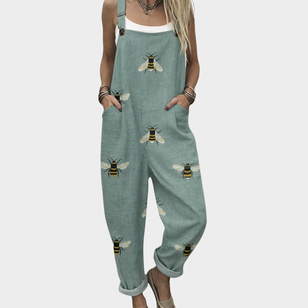 Esperanza | Casual Insect Art Jumpsuit