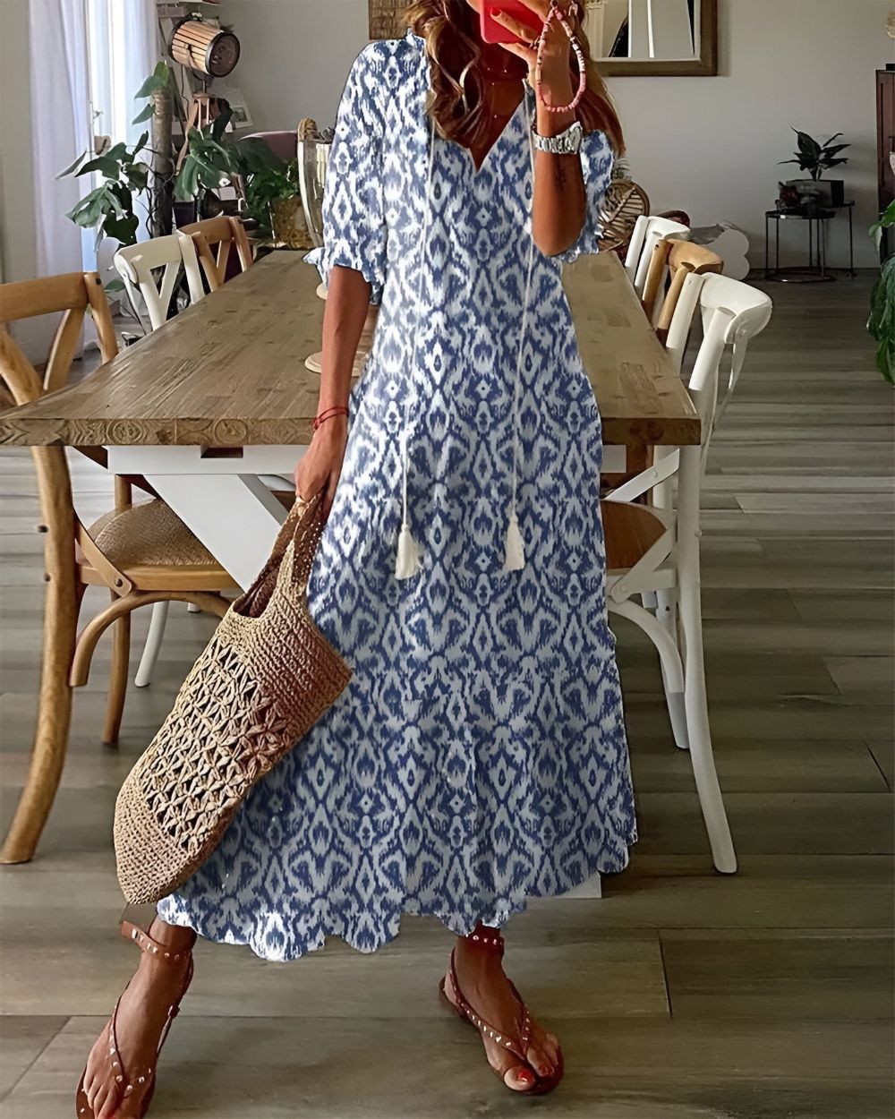 Rosamund | Flowing Boho Maxi Dress