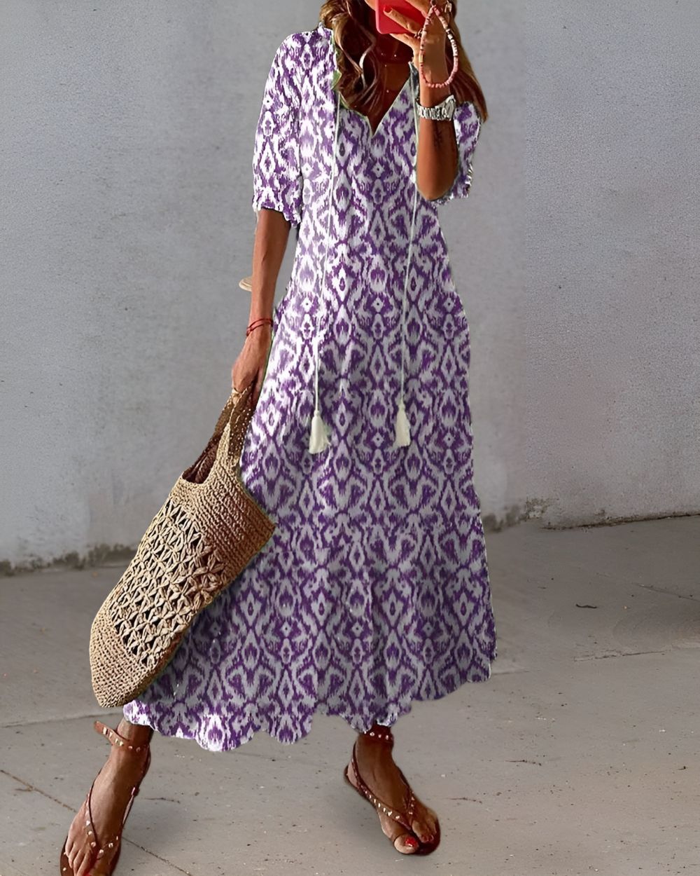 Rosamund | Flowing Boho Maxi Dress