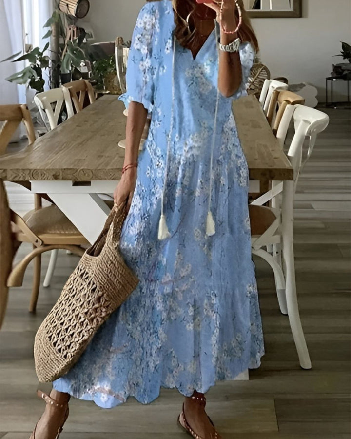 Rosamund | Flowing Boho Maxi Dress