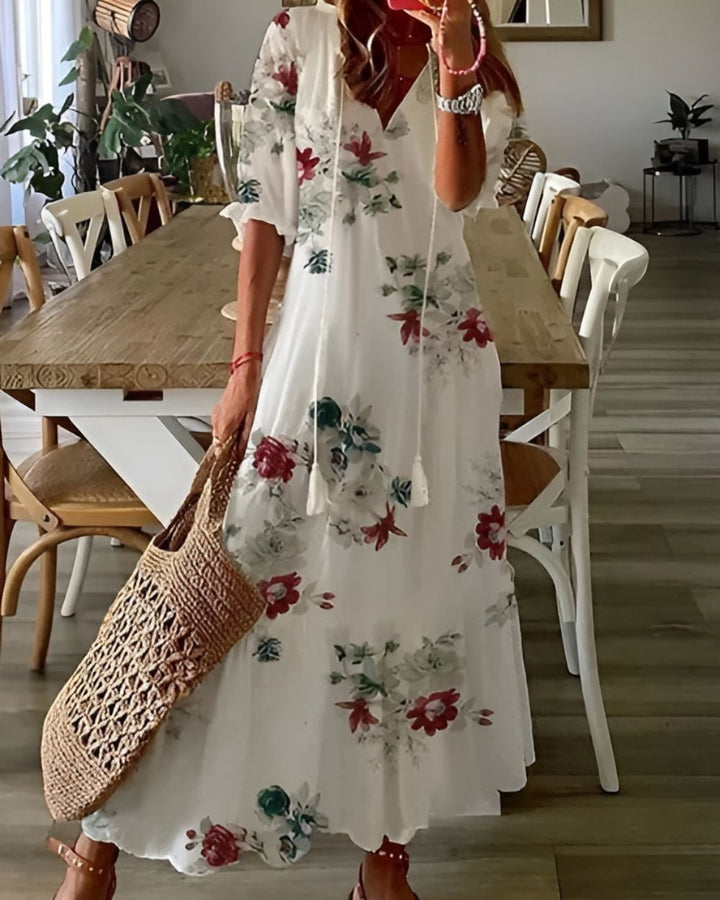 Rosamund | Flowing Boho Maxi Dress