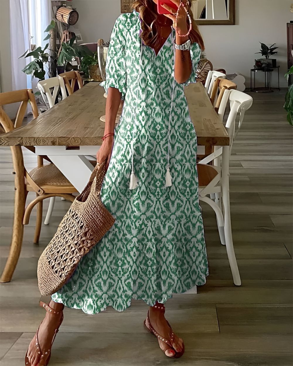 Rosamund | Flowing Boho Maxi Dress