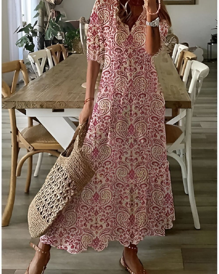 Rosamund | Flowing Boho Maxi Dress