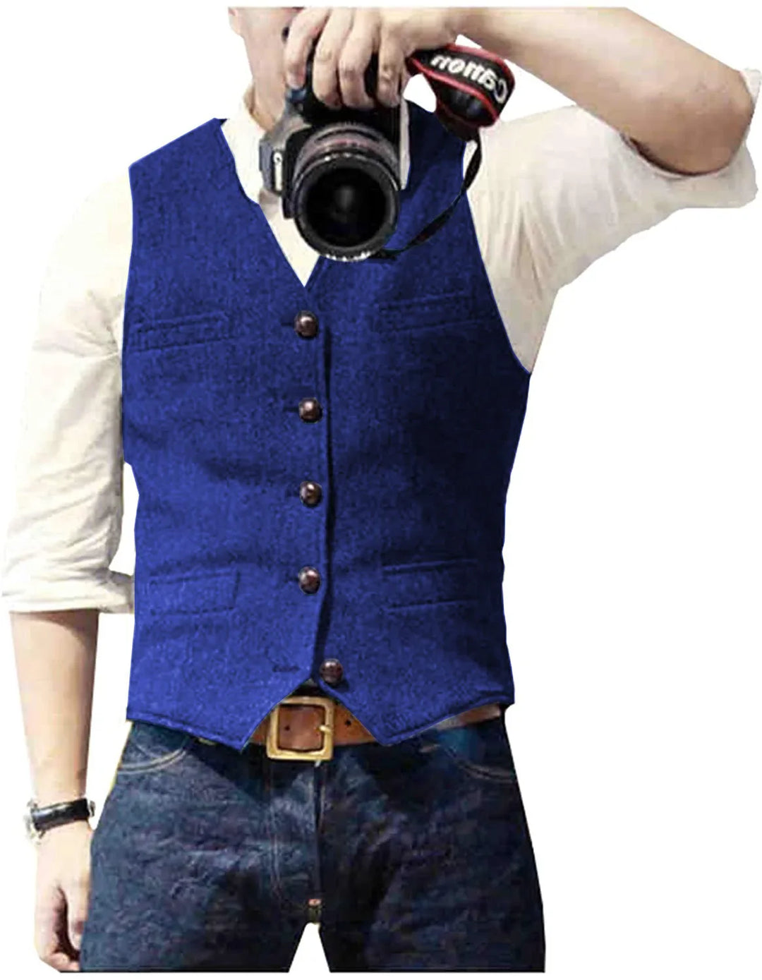 Arthur | Classic Herringbone Tweed Waistcoat
