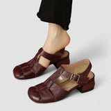 Alannah | Classic T-Bar Block Heel Sandals