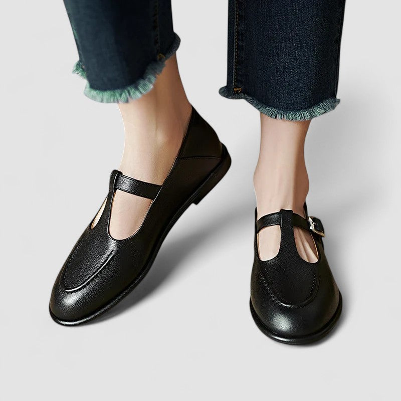 Cassandra | Classic T-Bar Mary Jane Flats