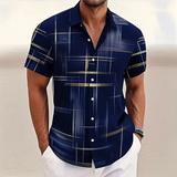 Gregory | Modern Patterned Short-Sleeve Shirt