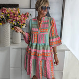 Livia | Elegant Boho Wide Sleeve Dress